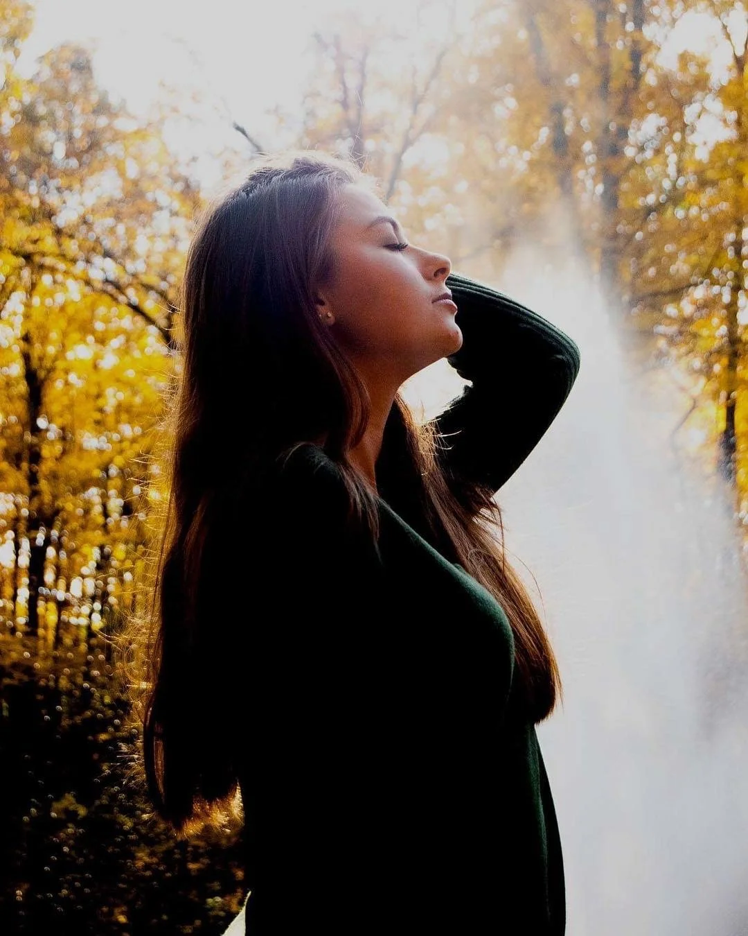 Lauren serene portrait in nature - wellness content